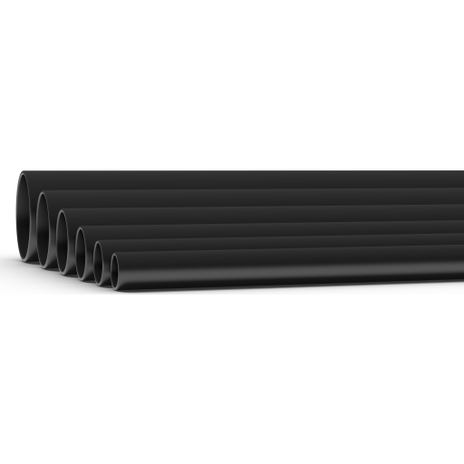 102 meter PLASTRØR 16MM HF SORT 3M