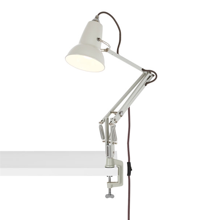 Original 1227 Mini lampe m/bordklemme, hvid Hvid