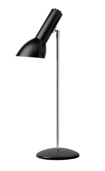 Oblique Bordlampe, sort mat Sort