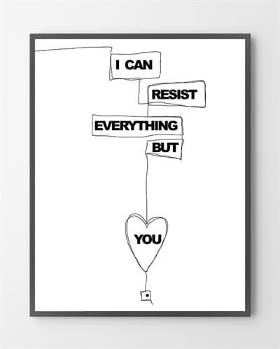 Enkle plakater - Resist everything - 30x40 cm.