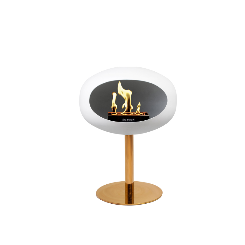 Hvid biopejs - Ground Steel Low - Rose Gold Hvid