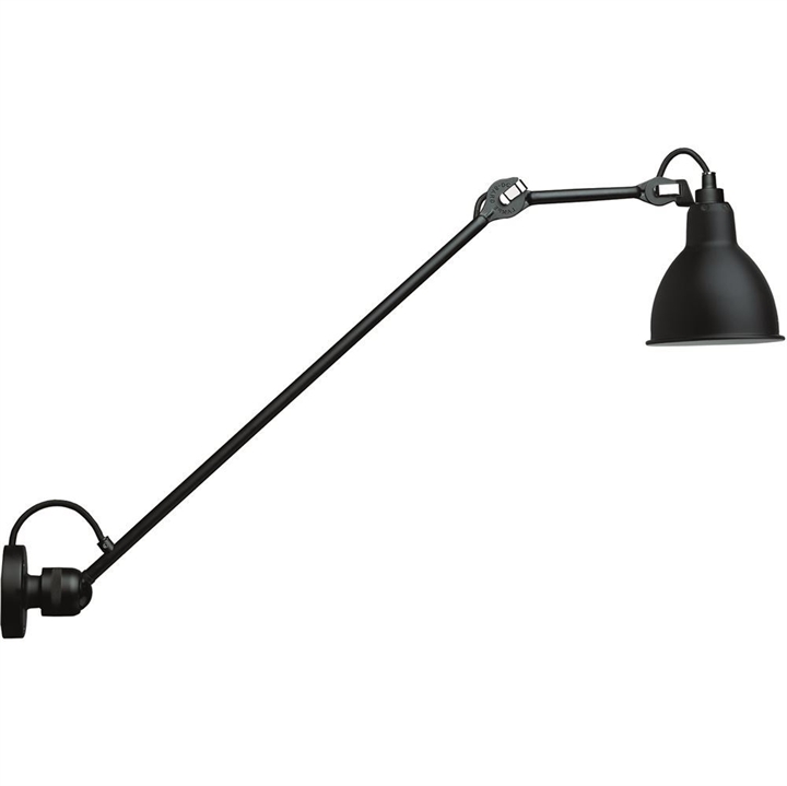 Lampe Gras No 304 L60 Væglampe, sort Sort