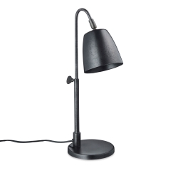 Lumi bordlampe H Skjalm P - rå sort