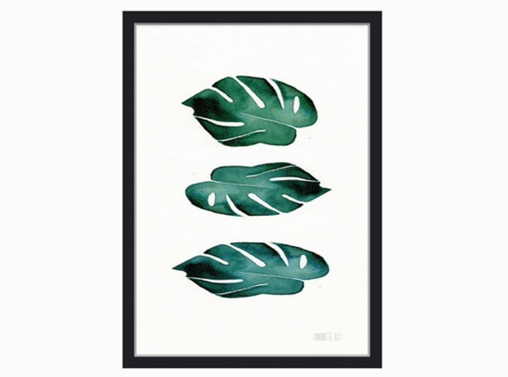 Tre monstera blade 30x40