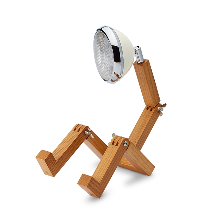 Mini Mr. Wattson bordlampe, Vintage hvid Hvid