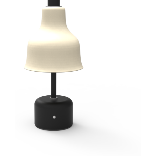 Nuad Avra genopladelig bordlampe, sort