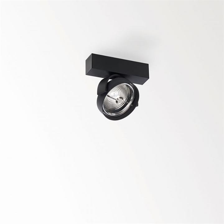 Rand 111 LED DIM8 loft spot, sort Sort