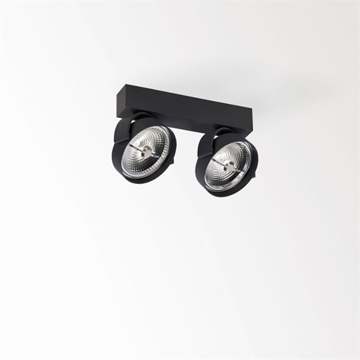 Rand 211 LED DIM8 loft spot, sort Sort