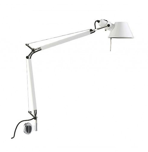 Tolomeo Micro Parete / Væglampe, glossy white Hvid