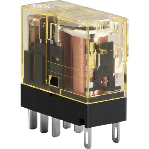 10 stk RELÆ RJ2S-CL-D24 2P 24V DC
