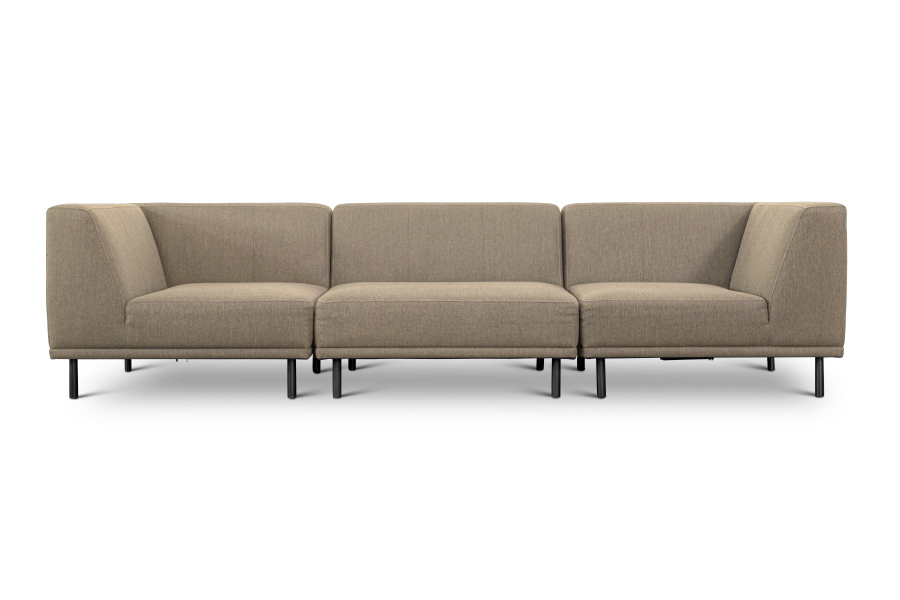 Paris | 3 - personers sofa (tre moduler) Latte