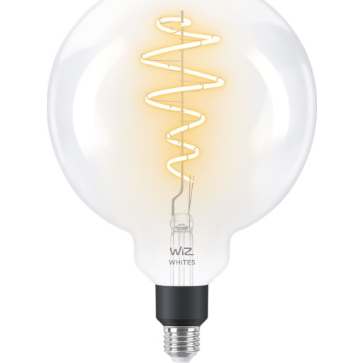 2 stk justerbare Wiz E27 globepærer, hvid Ø20 cm