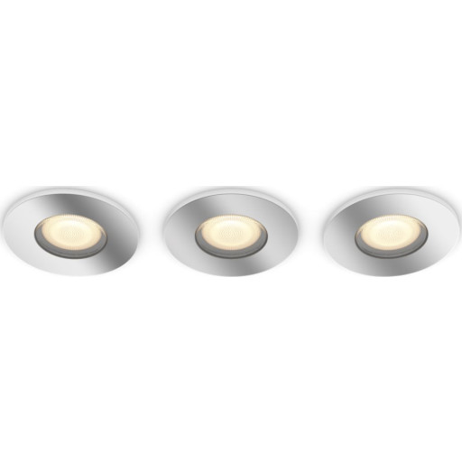 3 stk Philips Hue Adore indbygningsspot, 3-pak tilbud
