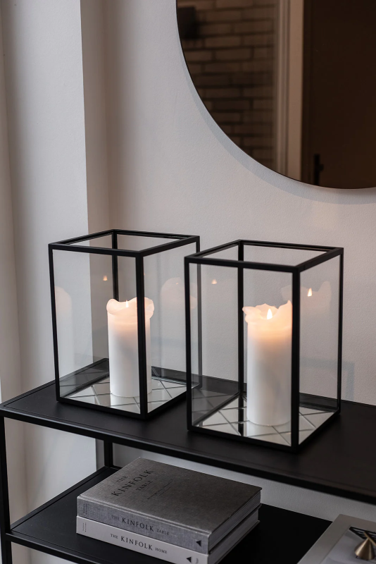 Specktrum - Harlequin Lantern - Small Clear Mirror Black Frame