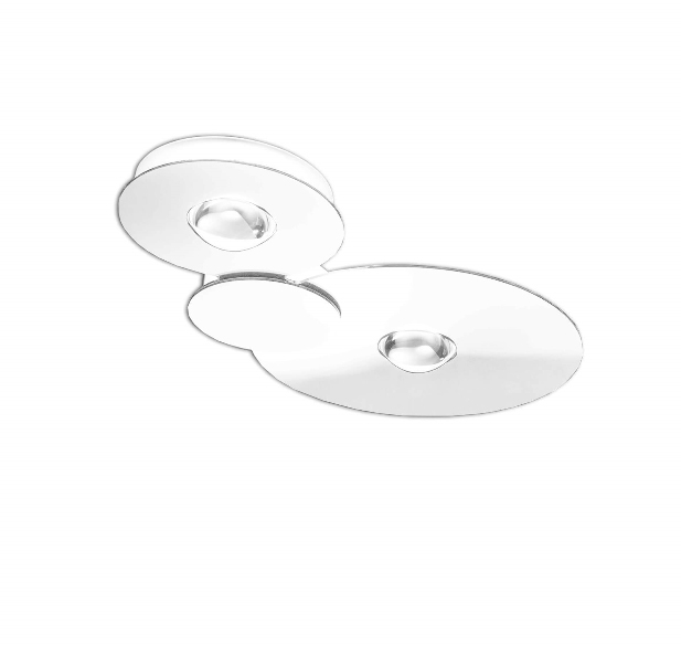 Bugia Double loftlampe, hvid Hvid