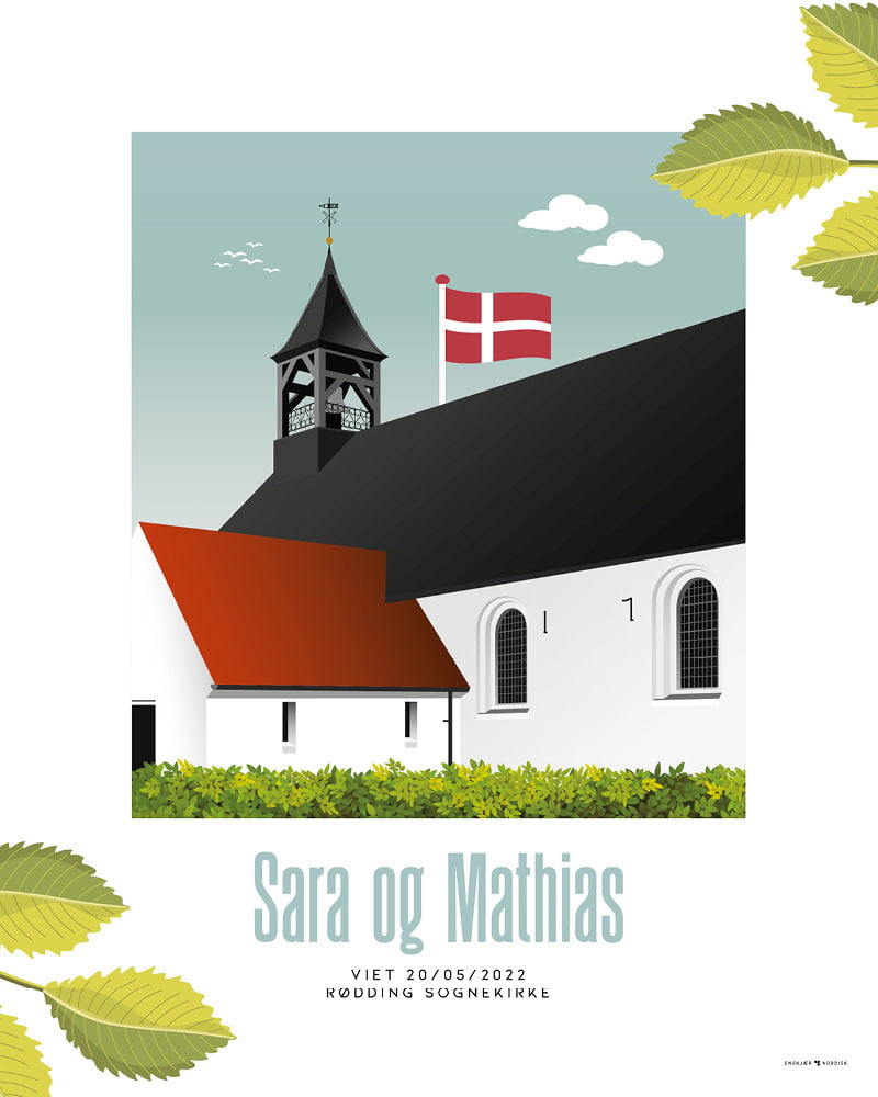 Rødding Sognekirke, Personlig plakat