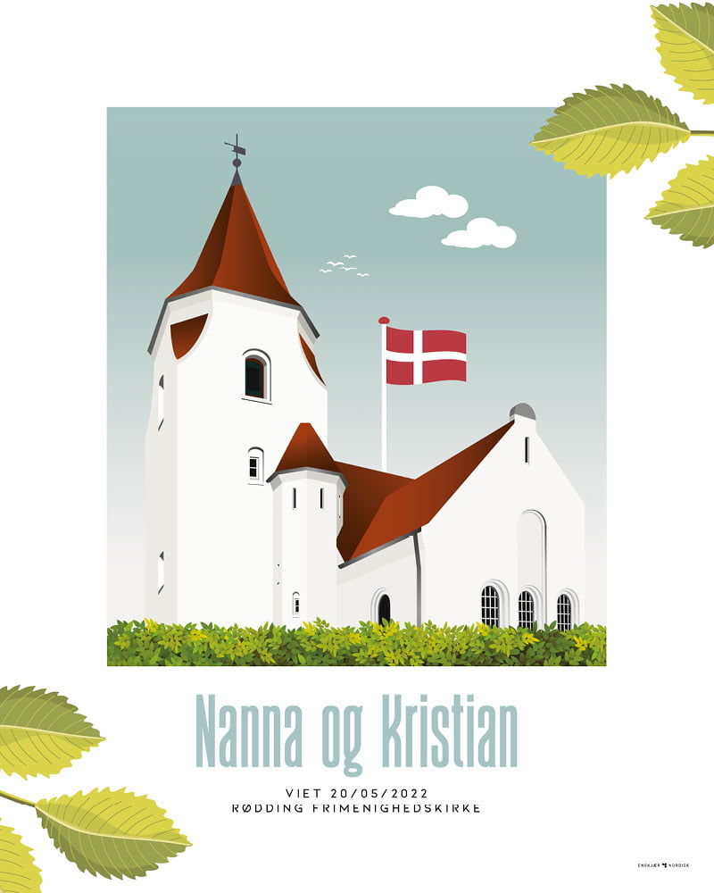 Rødding Frimenighedskirke, Personlig plakat
