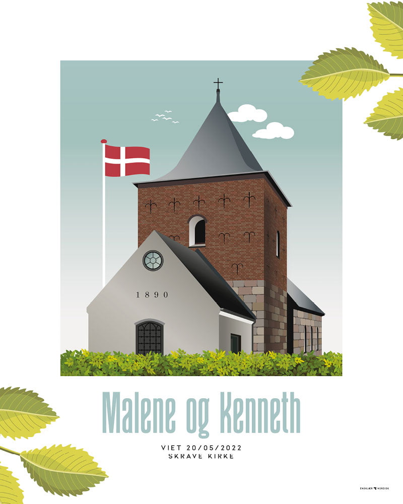 Skrave Kirke, Personlig plakat til særligt tilbud!