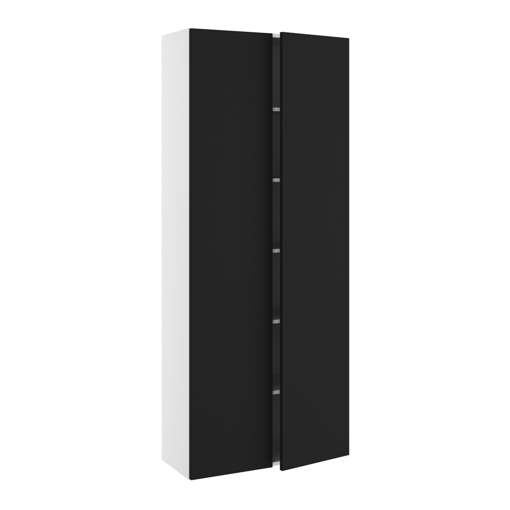 80 cm bredt højskab med 5 hylder
