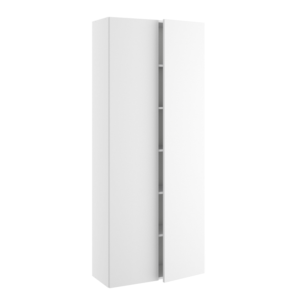 80 cm bredt højskab med 5 hylder