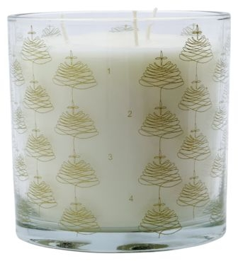 Advent, Lys i glas, guld Guld