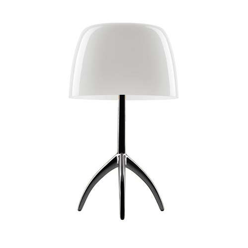 Lumiere Grande, hvid/sort krom, on/off Sort