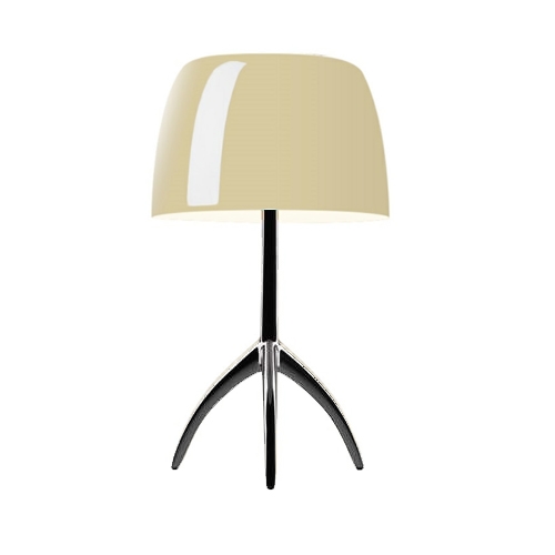 Lumiere Grande, varm hvid/sort krom, on/off Sort