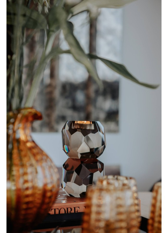Specktrum - Storm T-Light Candle Holder - Stacked Grey