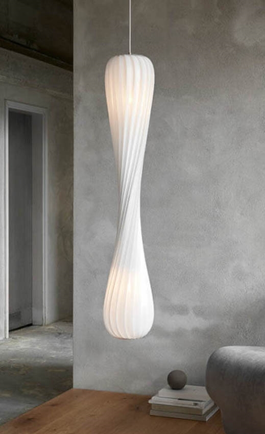 TR7 pendel, plastik/hvid, 25 x 112 cm Hvid