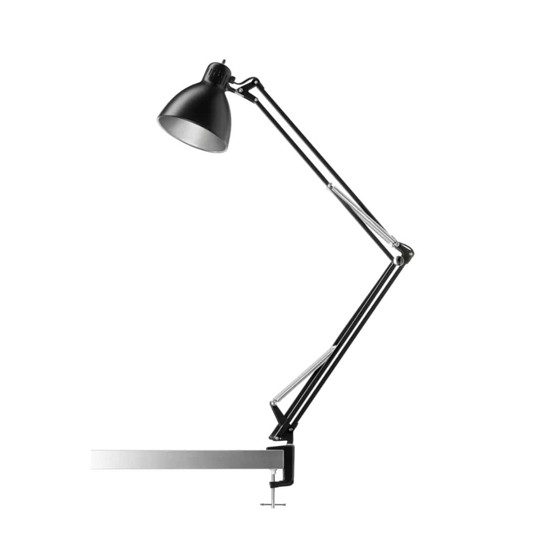 Archi T2 Bordlampe med klemme Mat Sort - Nordic Living Sort unisex