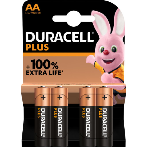 Duracell Plus AA Batterier, 4 stk. - Fantastisk Tilbud!