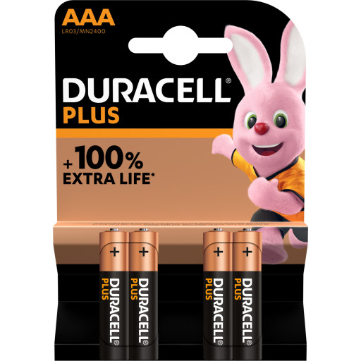 Duracell Plus AAA Batterier, 4 stk. - Fantastisk Tilbud!