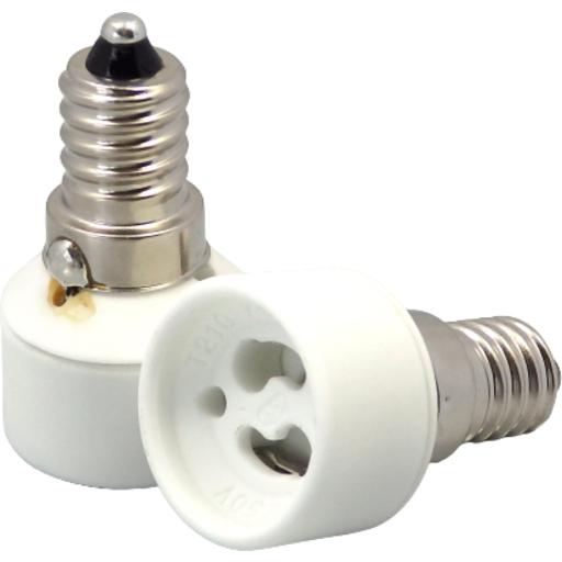 Fatningsomformer E14 til GU10 - Tilbehør på tilbud!
