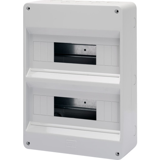 GRUPPETAVLE 2X12MODUL GRÅ IP40