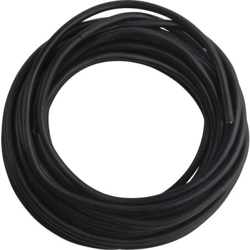 Lampeledning, 10 meter, sort