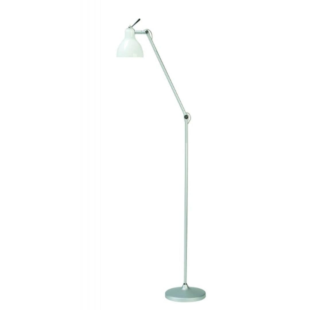 Luxy F1 Gulvlampe Alu/Blank Hvid Skærm - Rotaliana Alu / Silver unisex