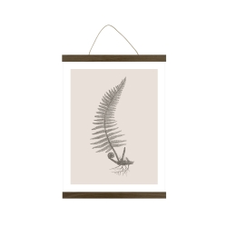 Plakat ophæng røget egetræ - small