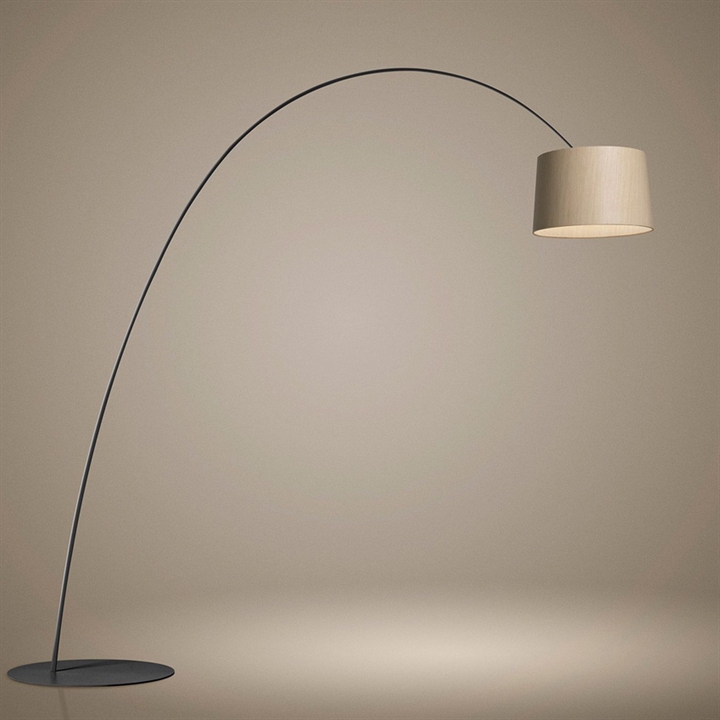 Twiggy Elle Wood LED gulvlampe, sort Sort