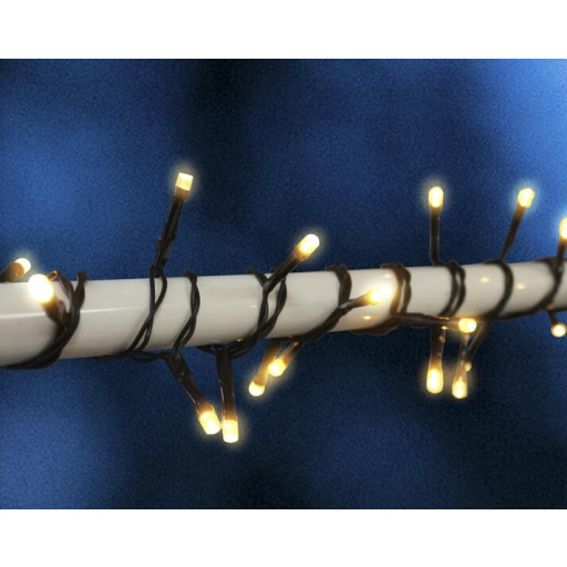 Veli Line 24m udendørs lyskæde med varmt hvidt lys