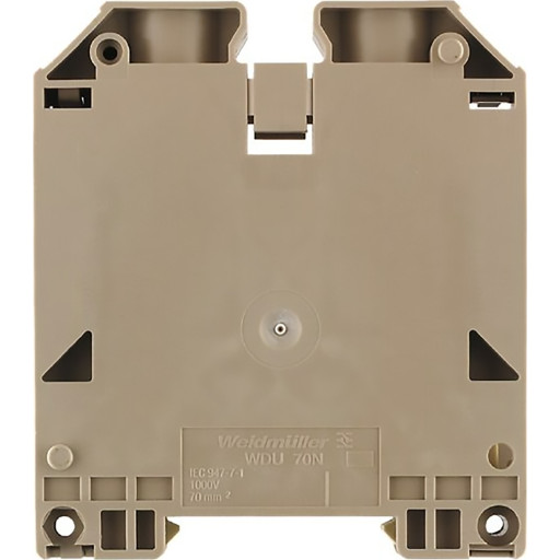 10 stk Beige Gennemgangsklemme WDU 70N/35 - Udsalg!