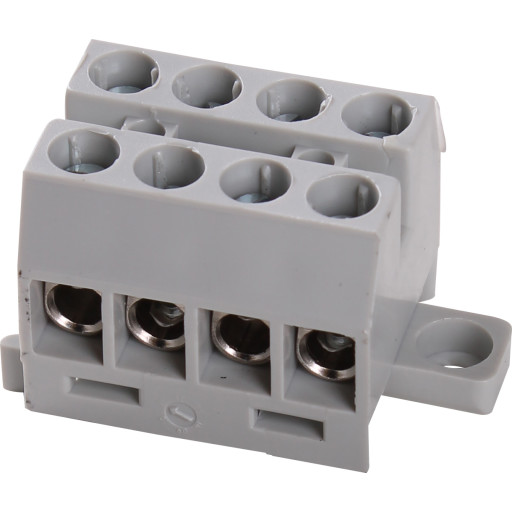 100 stk KLEMRÆKKE 6MM2 4P KR8041
