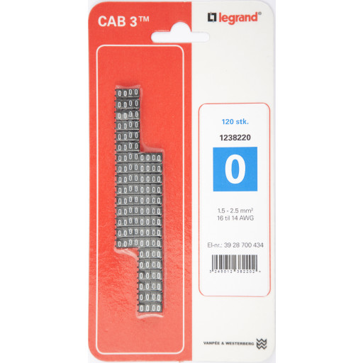 120 stk CAB3 LEDNINGSMRK 1,5-2,5 (0)