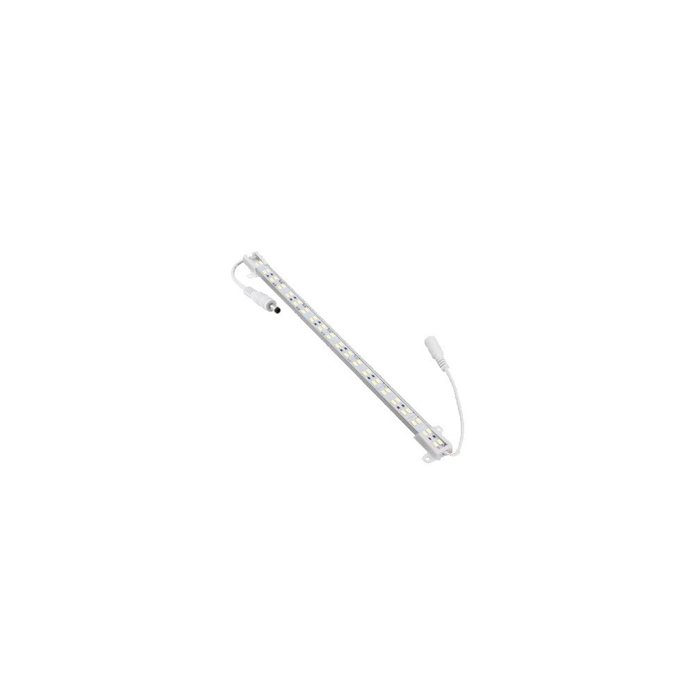 1 meter vandtæt aluprofil - 24V, 15W LED, IP65, med stik - Kulør : Kold