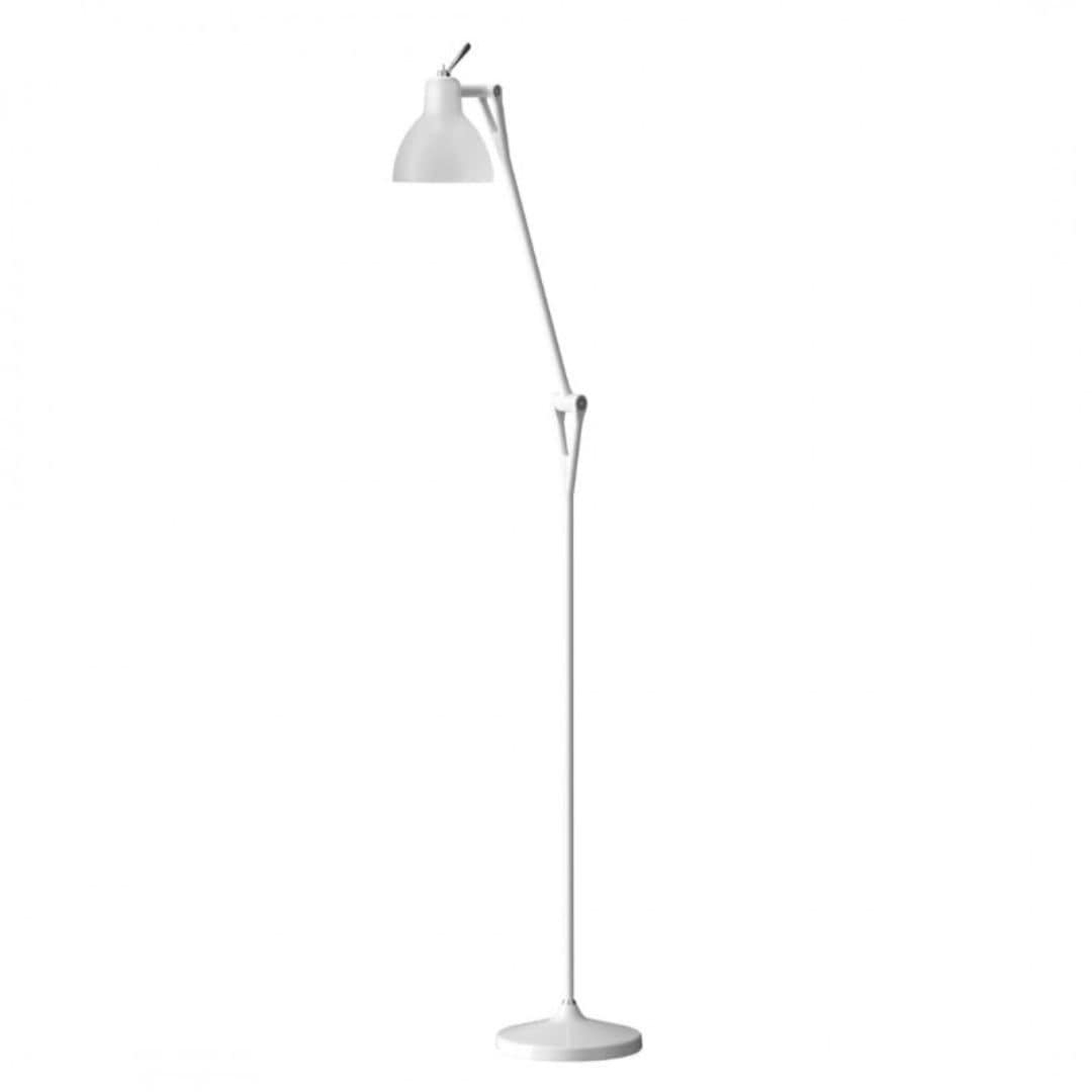 Luxy F1 Gulvlampe blank Hvid/Hvid Skærm - Så Længe Lager Haves - Rotaliana Hvid unisex