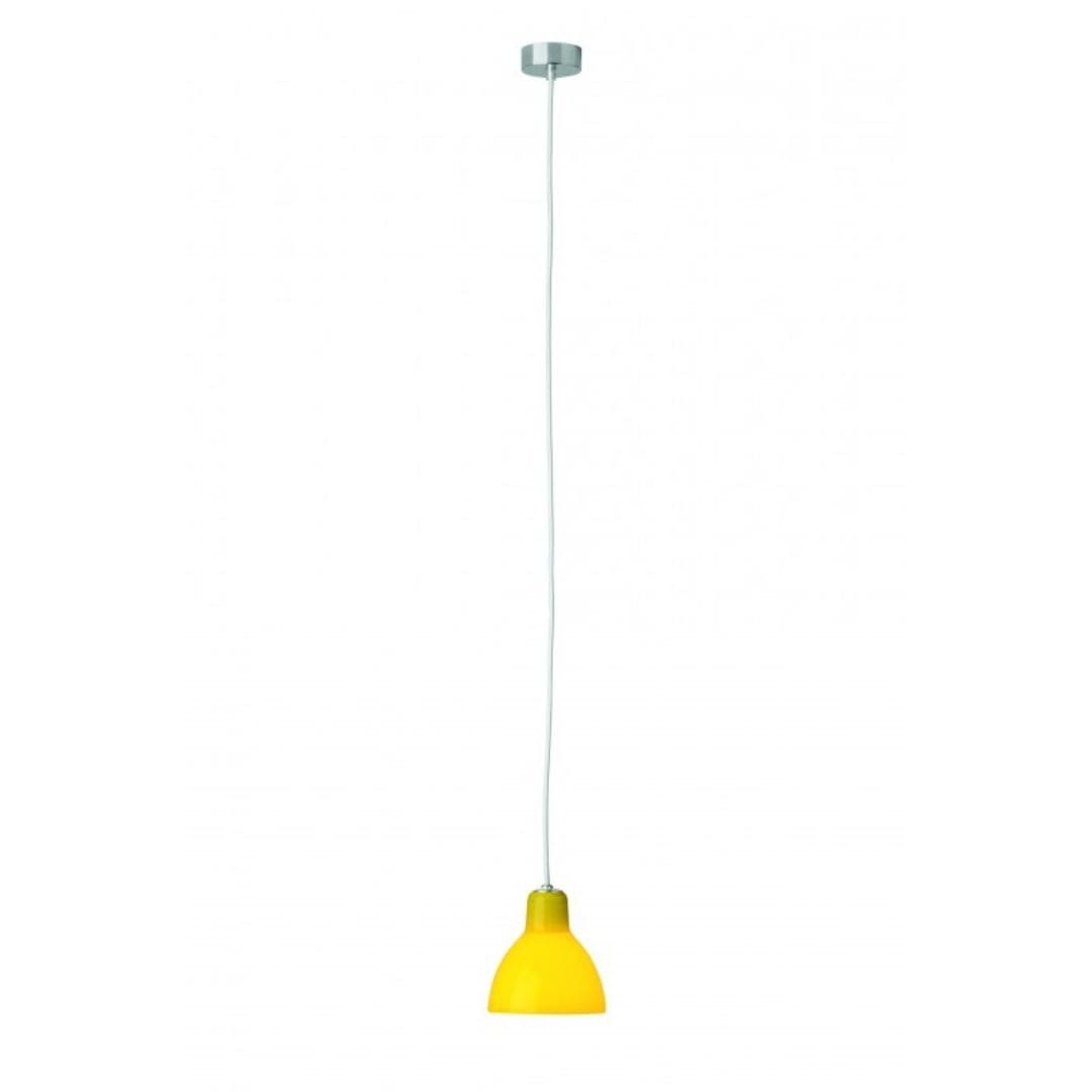 Luxy H5 Pendel Hvid Ledning/Blank Gul Skærm - Rotaliana Gul unisex