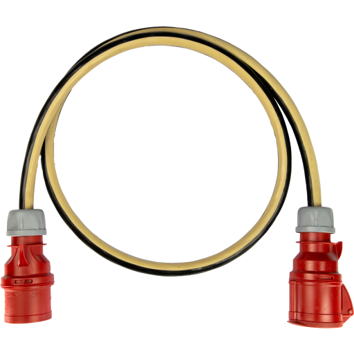 10 stk Alukaflex Kabelsæt 5G6 50M 32A CEE, IP44, sort tilbud