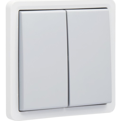 10 stk Grå IP55 Dobbelt Fjedertast fra Niko - Eltilbehør