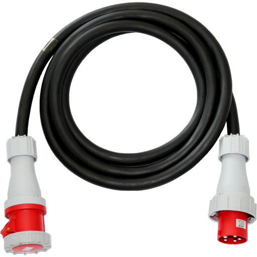 Alukaflex Kabelsæt 5G16 25M 63A CEE, IP67, sort