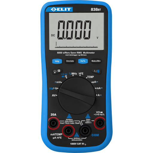 MULTIMETER TRMS ELIT 836BT - Få den bedste pris nu!