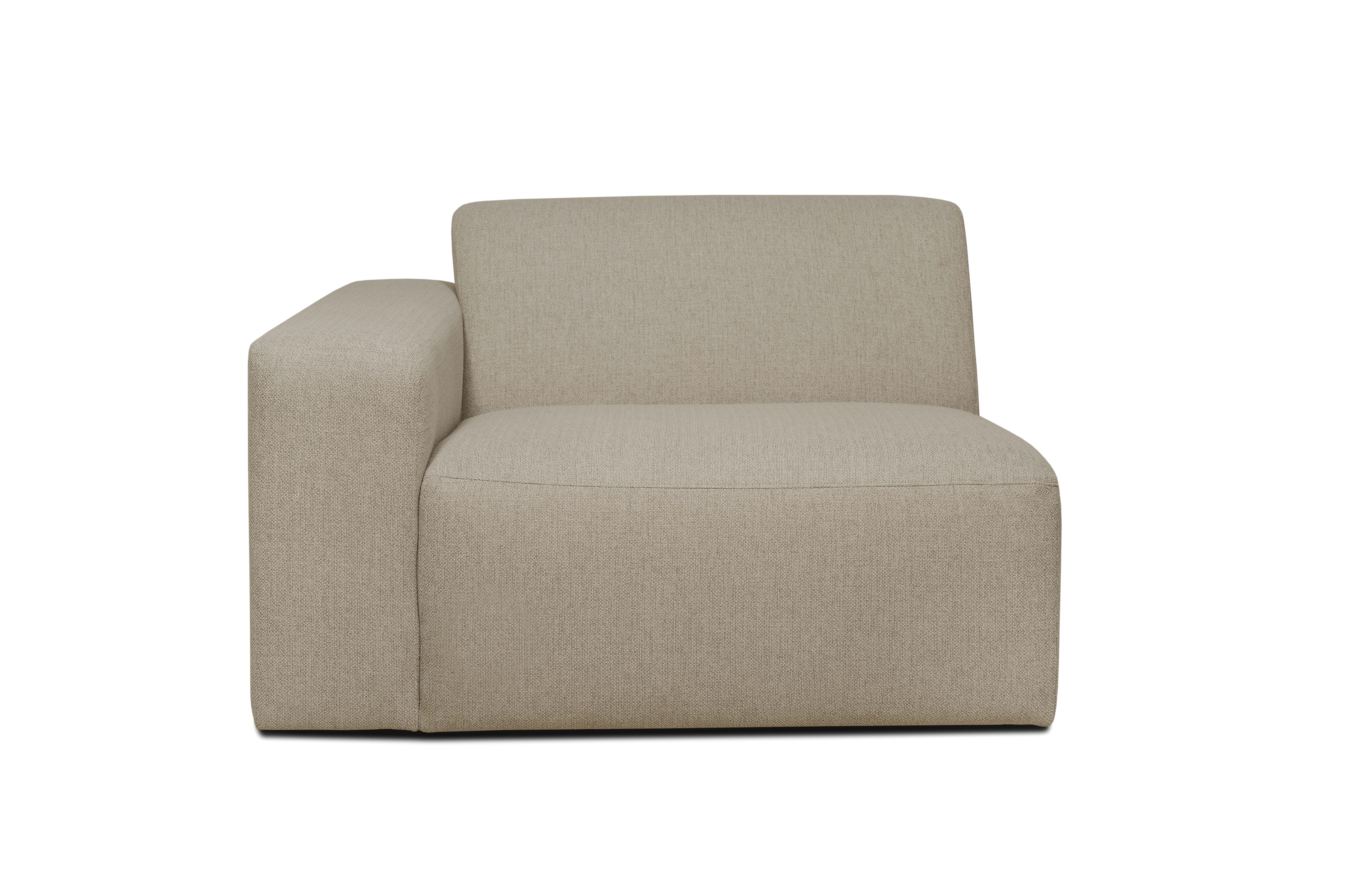Boston | 1 seater med arm | til modulsofa Latte